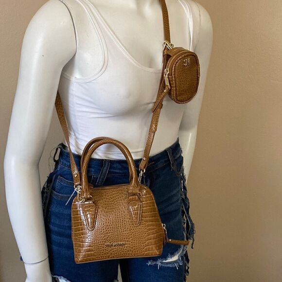 NWT Steve Madden (BHope) Satchel/Crossbody - Cognac - Picture 15 of 16